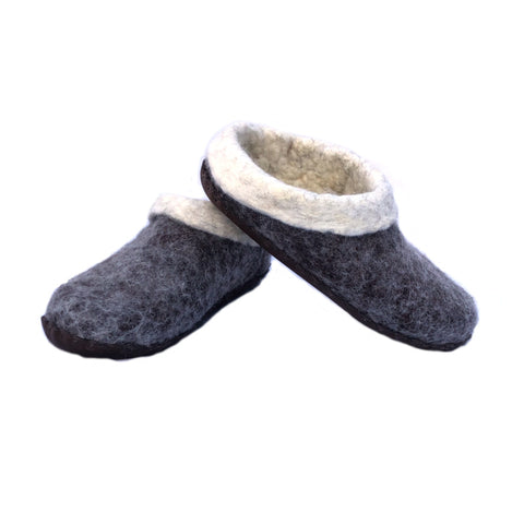 Men's Wool Felt Clog Slippers