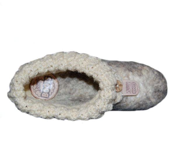 Women's Wool Clog with Knit Cuff